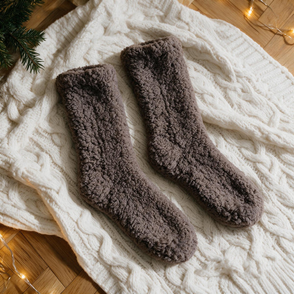Lot De 4 Paires De Chaussettes Noël Femme - Motifs Festifs, Pilou Pilou Chaud, Taille Unique 35-41, Cadeau Idéal